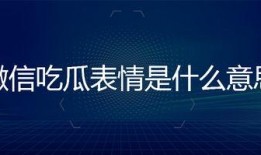微信里吃瓜的表情是什么意思,网络社交中的趣味解读